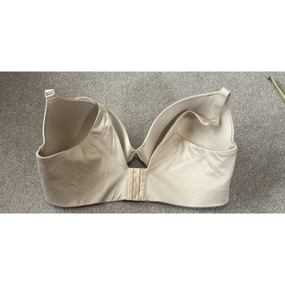 Cacique Bra 44DDD Boost Plunge Smooth Tan Nude Underwire Lane Bryant - Picture 3 of 5
